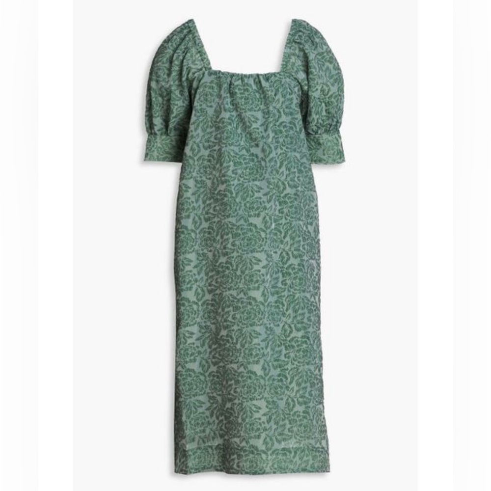Ganni Recycled jacquard midi dress NWT -44